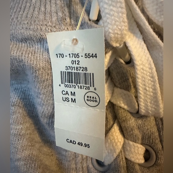 Offline by Aerie lace up gray gym shorts‎ white trim medium NWT back to school - Picture 3 of 5